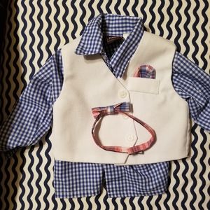 Hudson Ferrell vest shirt and bowtie